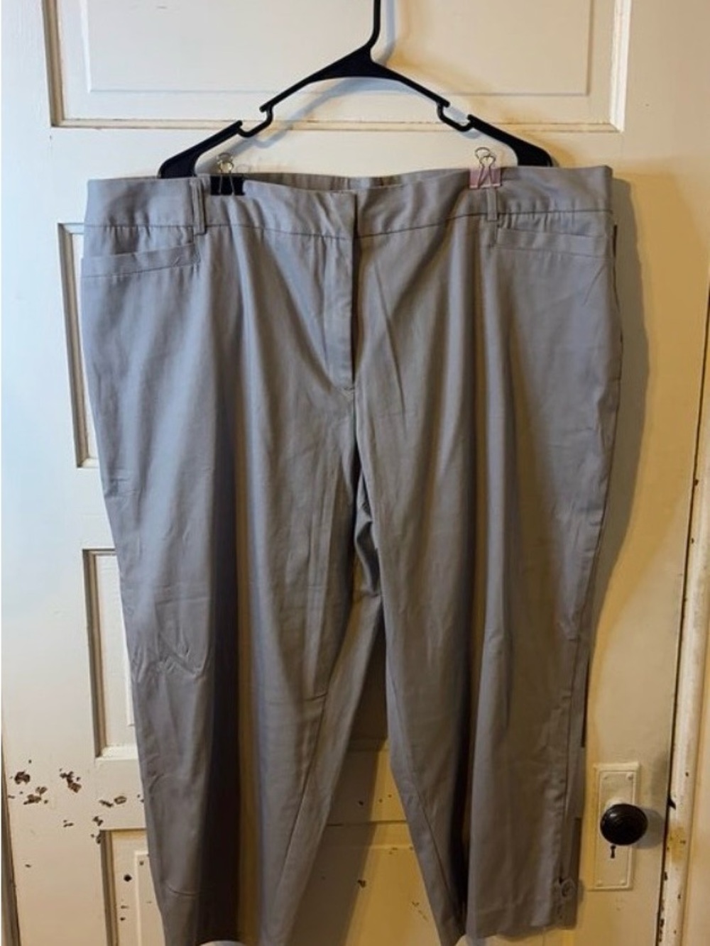 Just My Size Light Gray Casual Pants with Elastic Waist